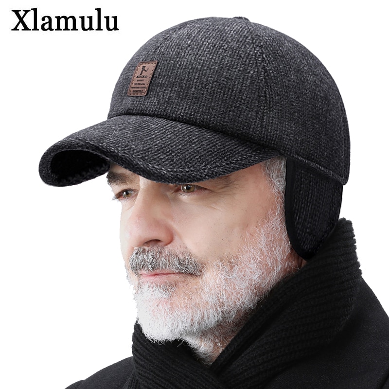 Warm Winter Cap Sport Golf Baseball Cap Hats For Men Snapback Women Casquette Bones Dad Caps Gorras Earflaps Thicken