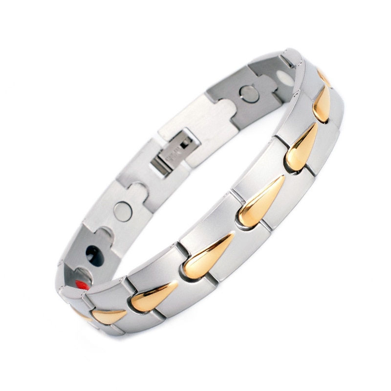 Neue Magnetische Energie Armbinde Für Männer Frauen Arthritis Bio Magnet Therapie Titan Stahl Armbänder Armreif Gesundheit Pflege Schmuck