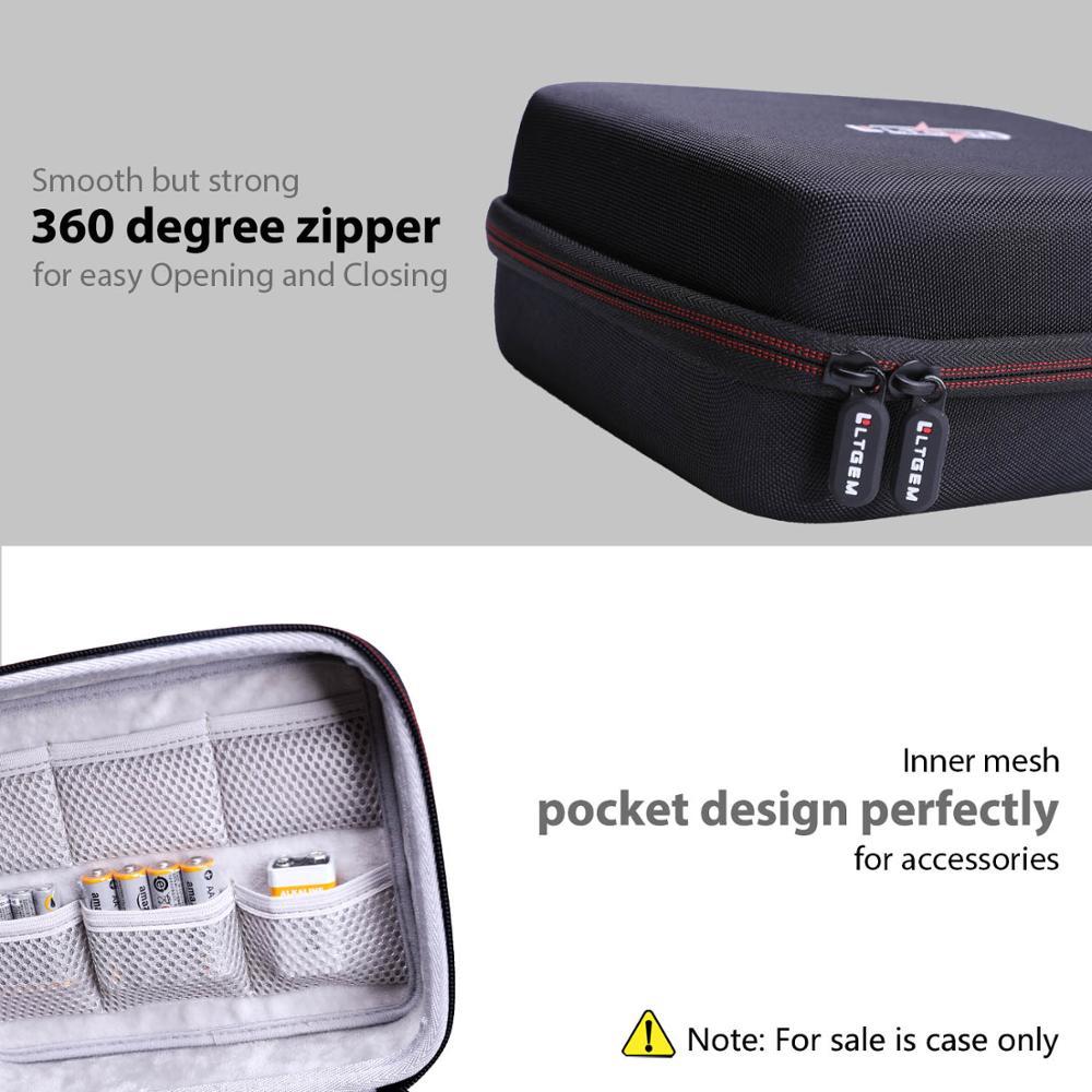 LTGEM impermeable EVA funda dura para AA AAA AAAA 9V y 1,5 V, con probador de batería BT-168
