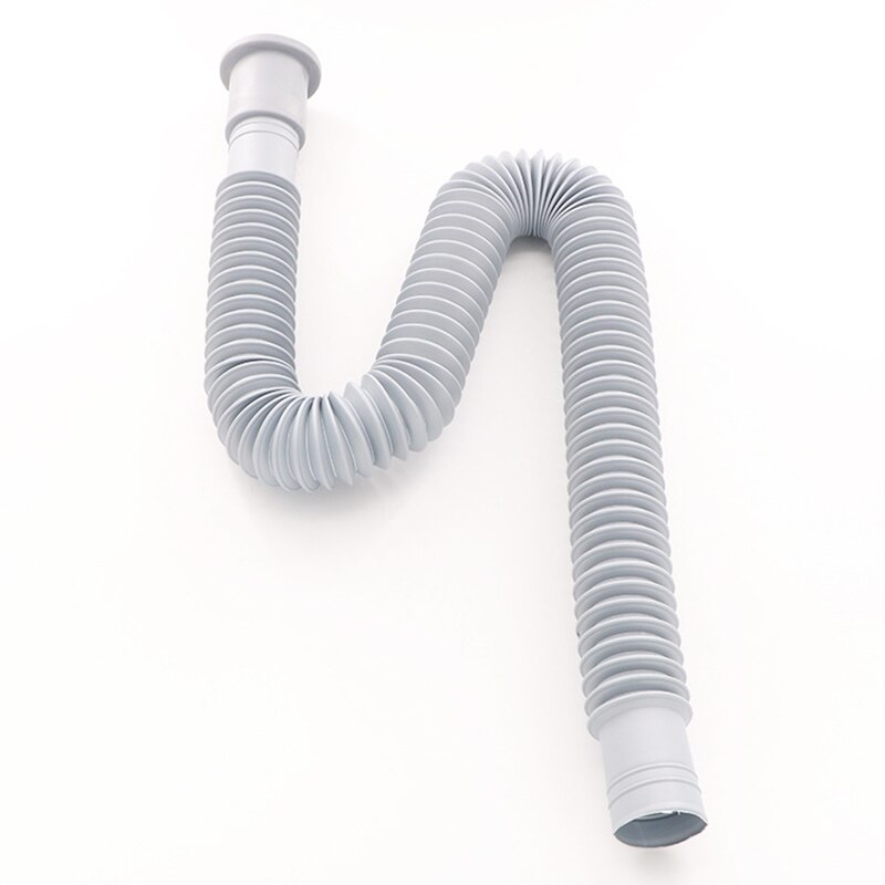 Wastafel Deodorant Intrekbare Down Pijp Plastic Ribbelbuis Vloerverwarming Afvoer Badkamer Wastafel Onder Water Pijp Afvoer Gk