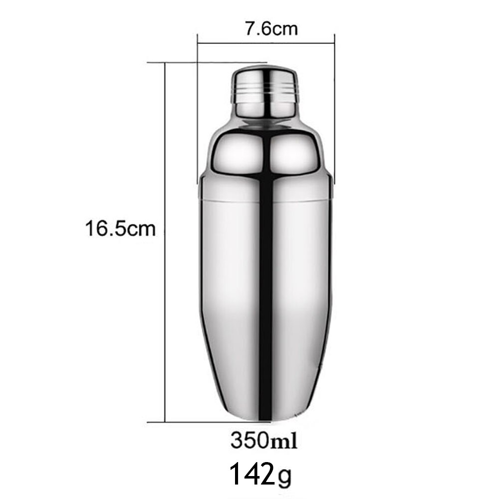 Stainless Steel Cocktail Shaker Bar Set Mixer Cocktail Shaker Wine Martini Boston Shaker Drinkware for Party Bar Tools 550/750ML: 1Pc 350ML