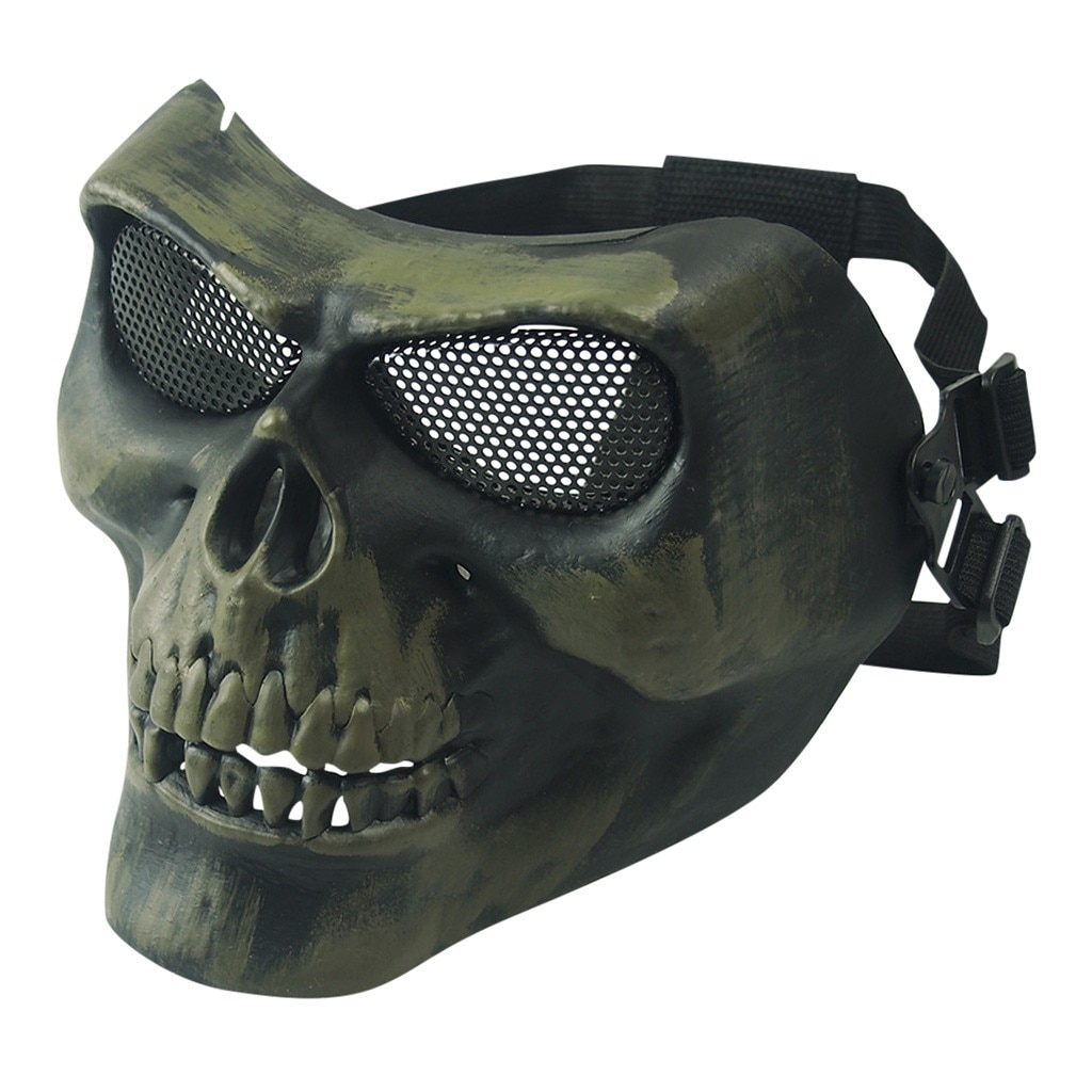 Skull Mask Cool Skull Multi Intball Face Mask Ski Bike Motorcycle Outdoor Sports Wear Solid Color Skull Mask Mascarillas #30: E