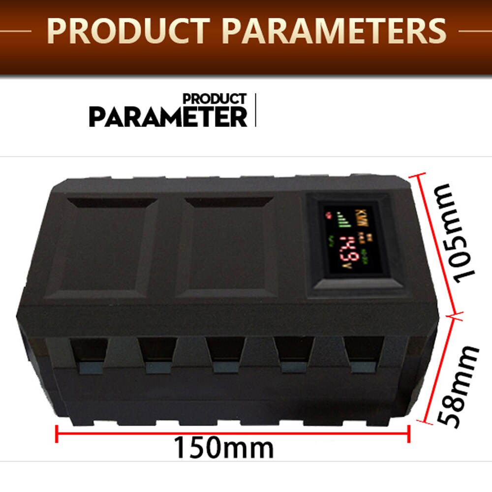 QDD Chargeur Intelligent De Batterie Li-ion 67,2 V 8 A Avec