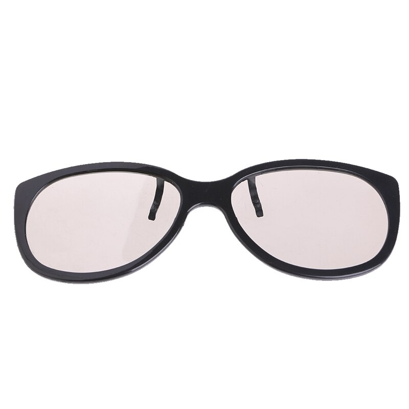 Óculos 3d redondos polarizados com clipe, tipo circular, 3d, para tv, cinema 3d real, 0.22mm