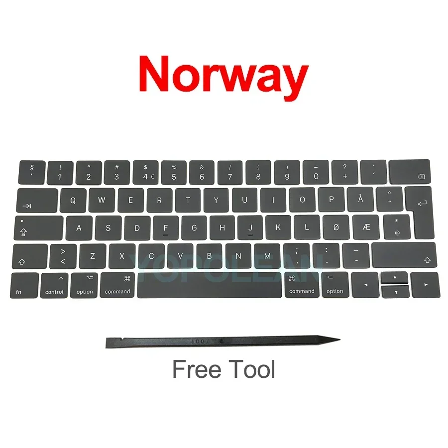 Nowy A1706 A1707 Klawisze klawiatury nasadka US UK French EU Dla Macbook Pro Retina 13" 15" nasadka na klucze laptopa 2016 2017 Rok: ZŁOTY