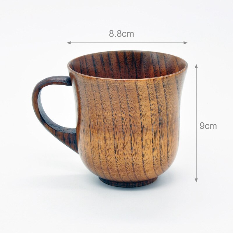 3 st / set träkopp tefat sked set kaffe te verktygstillbehör