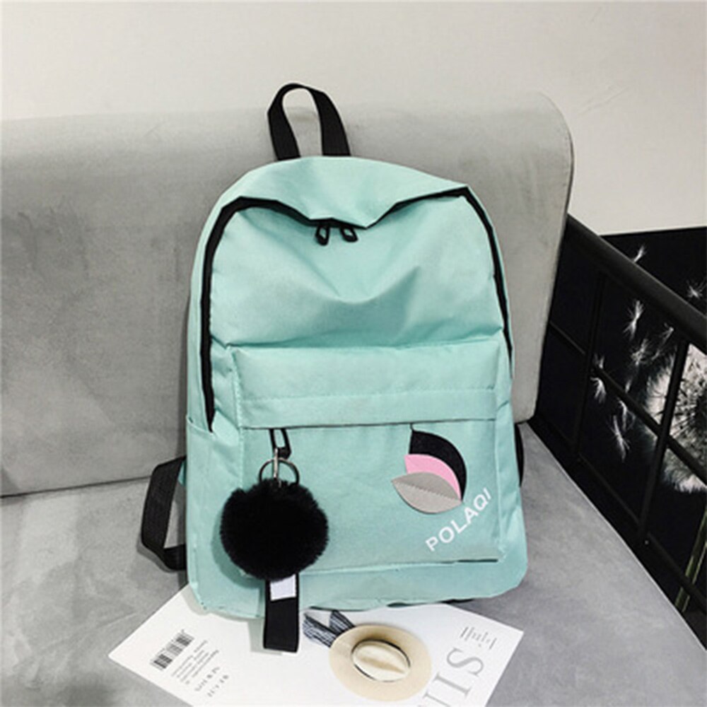 Tasche Frauen Neue frauen Leinwand Rucksack Schule tasche Für Mädchen Rucksack Neue Rucksäcke Schule taschen Reise: hell Grün