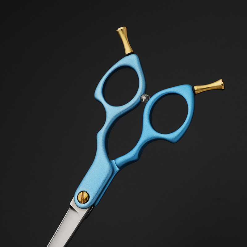Japan 440C Curved Dog Grooming Scissors 6/6.5 Inch Stainless Steel Pet Shear with Alloy Handle Teddy