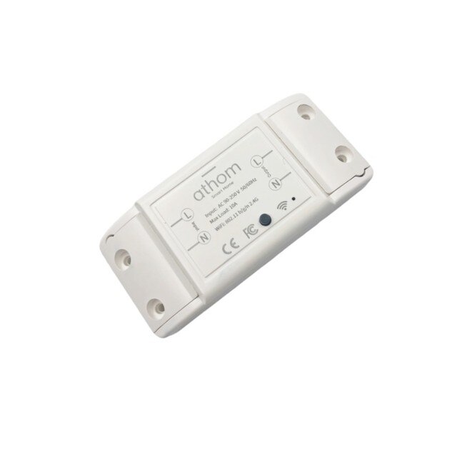 ATHOM Homekit y MQTT WIFi interruptor de relé inteligente 1Ch 10A: 1 pc Homekit