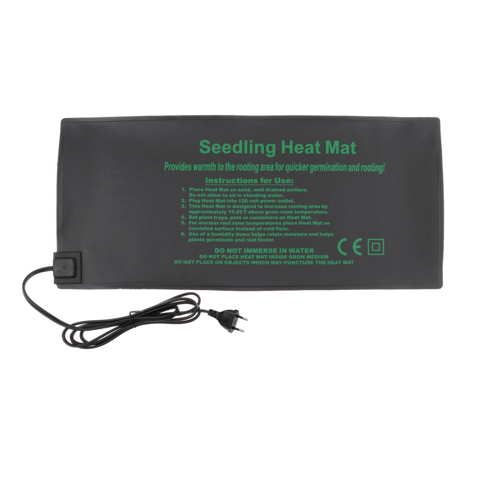 Sämling Wärme Matte Propagator Wärme Matte Anlage Hydrokultur Heizung Pad Wasserdichte Durable Wärmer Bett Matte Für Samen Keimung