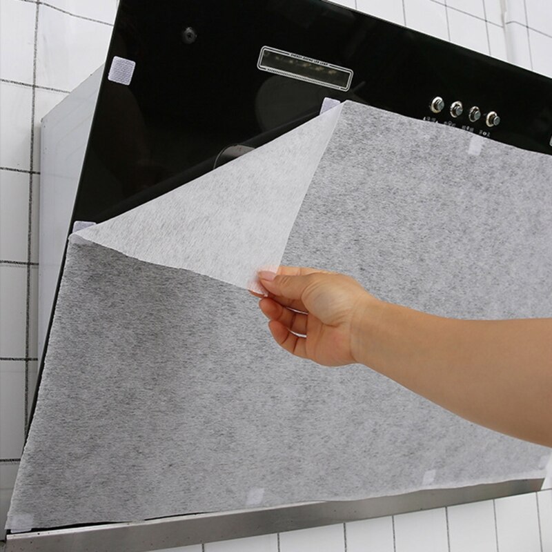 Papel de filtro de grasa para campana extractora de cocina, antiaceite pegatina, filtro absorbente de aceite no tejido, reemplazo de papel