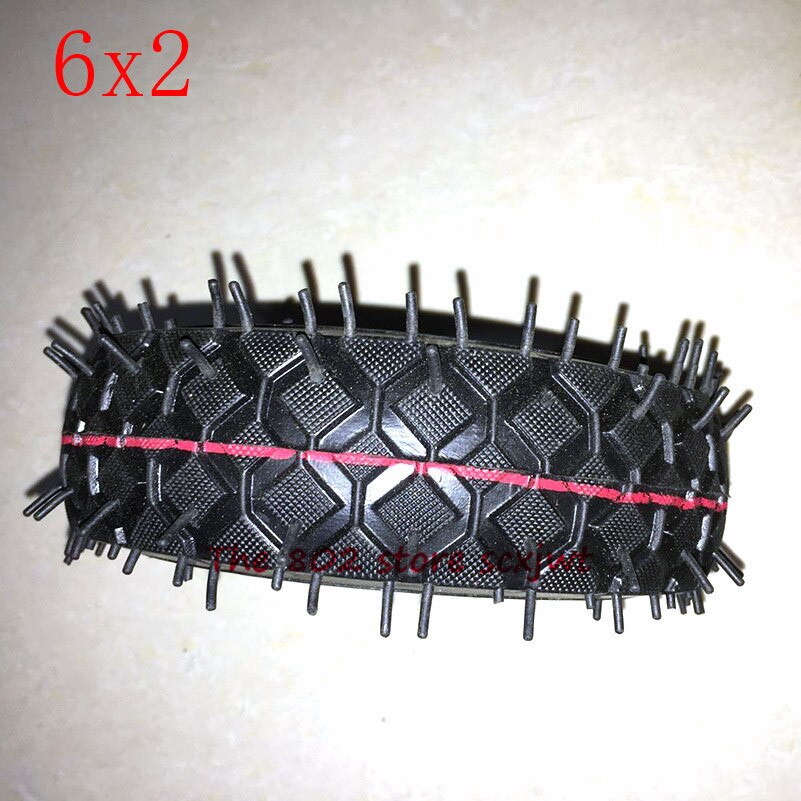 Size 6X2 Inflation Tire Wheel Use 6" Tire Alloy Hub 160mm Pneumatic Tyre Electric Scooter Pneumatic Wheel Trolley Cart Air Wheel: outer tire