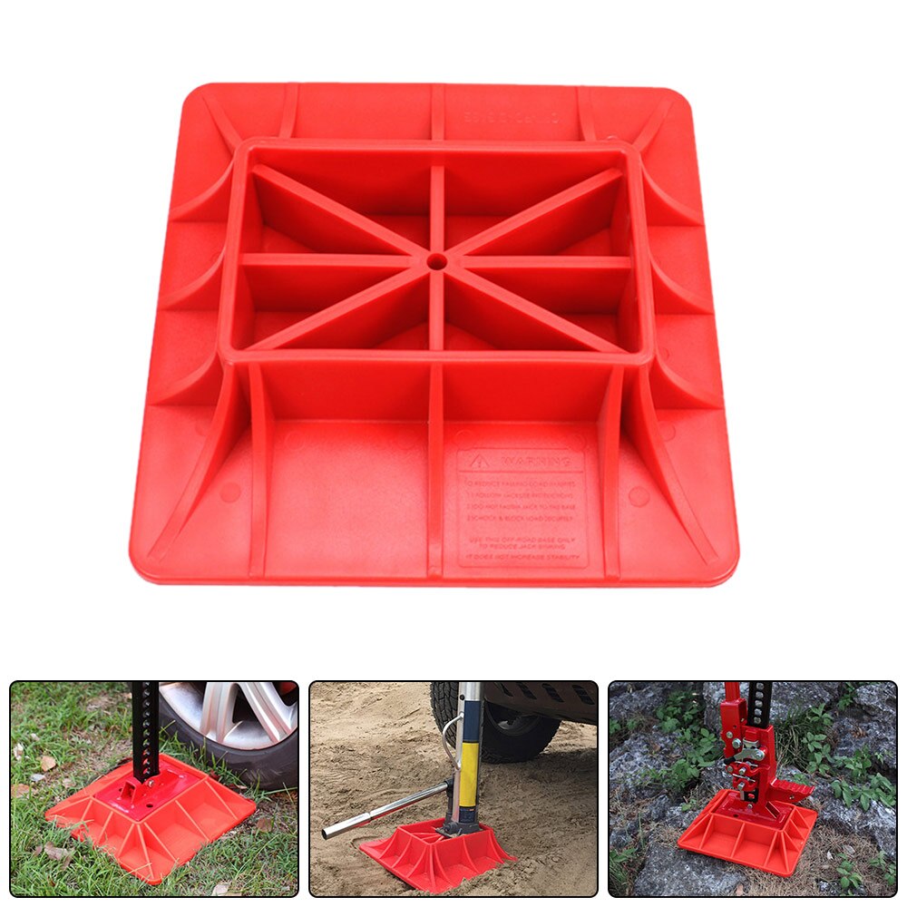 universal farm jack base 285x285mm PP High lift Jack Base Offroading Gear Base Plate arm jack stand truck offroad accessories