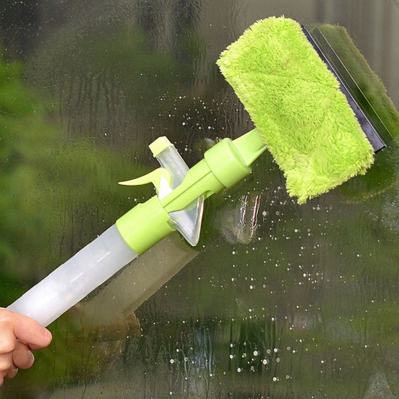 Water Brush Window Glass Cleaner Double-sided Multifunction Spray Wiper Washing Brush For Easy Operation Temperament