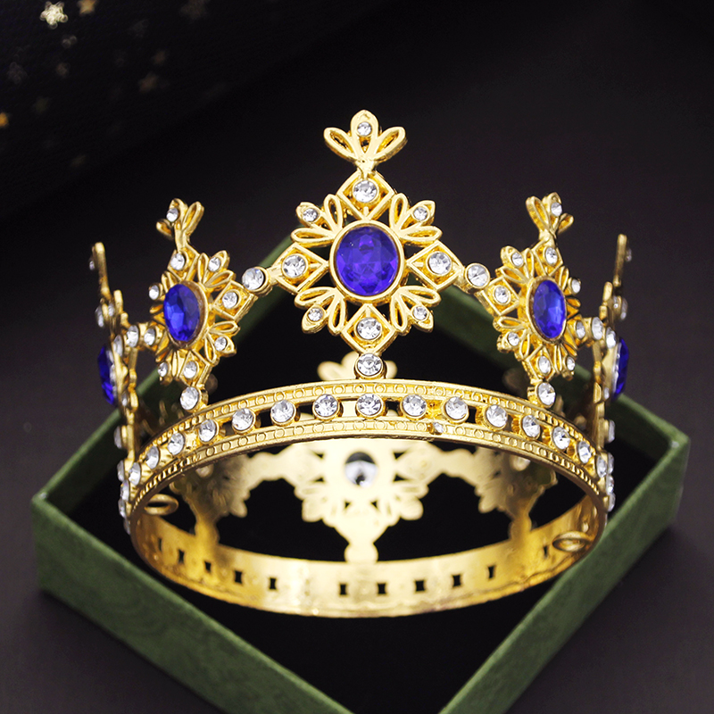 Party Prom Verjaardagstaart Kroon Kleine Tiara's voor Pop Groen Roze Diadeem Bruids Bruiloft Haar Sieraden Tiara's Hoofdornamenten: Silver Plated