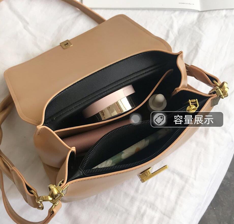 Couleur unie sac fourre-tout carré en cuir PU femmes sac à main voyage épaule sac de messager sac à aisselles