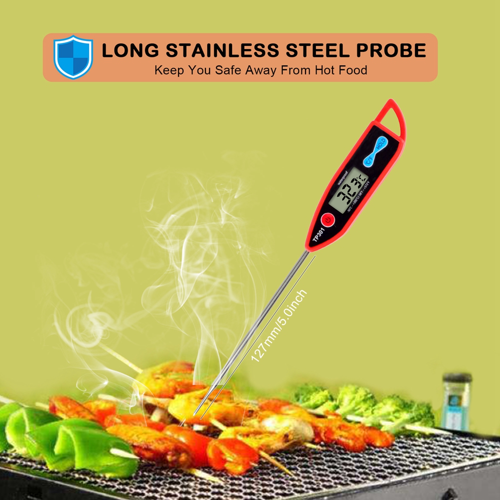 MOSEKO-termómetro Digital impermeable para carne, medidor de temperatura de alimentos para cocina, barbacoa, aceite, caramelo, leche, horno, parrilla, herramientas de cocina