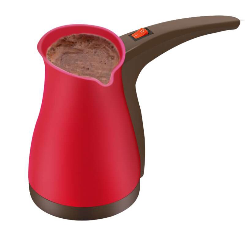 Portable Electrical Turkish Coffee Pot Espresso Electric Coffee Maker Machine Boiled Milk Coffee Kettle Office Home 220V EU: Red / US