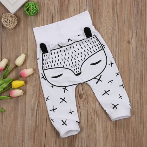 Pudcoco Kids Peuter Pasgeboren Baby Jongens Meisje Broek Hoge Taille Lange Harembroek Broek Leggings Bottom