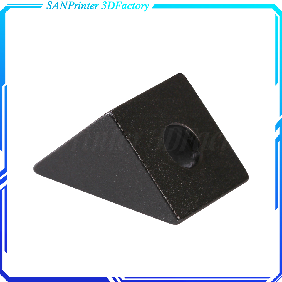 V slot Black Angle Corner Connector 90 Degree Angle Bracket For Opensource CNC Mill 3D Printer DIY Parts