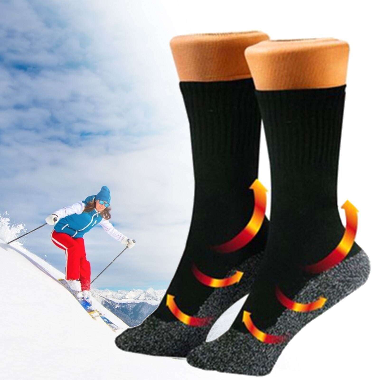 Winter Warm Thermische Sokken 35 Graden Gealuminiseerd Vezels Voeten Warm Unisex Outdoor Sport Sokken Skiën Vissen Wandelen Camping