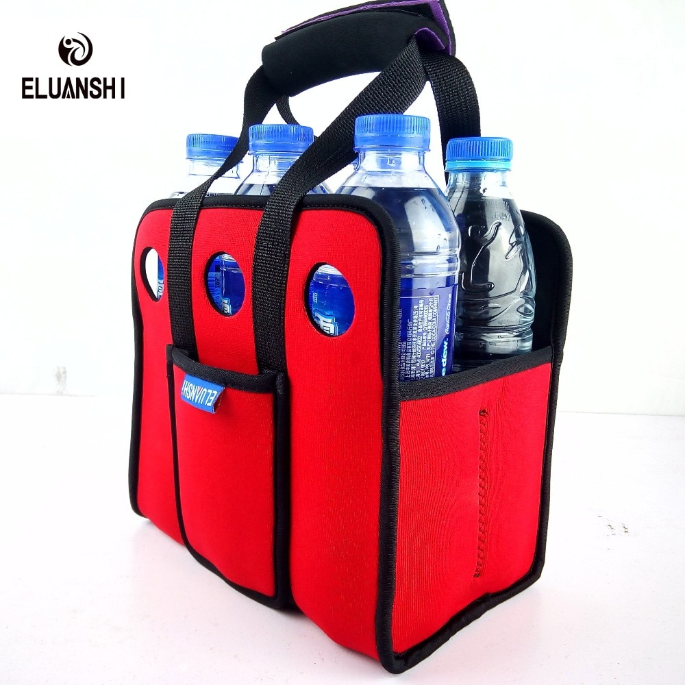 Neopren 6 können Kühler Bahre Rucksack picknick korb tasche einstellen Wein Kasten Kältemaschinen Gefrorene hochzeit Flasche PP draussen geschirr Bar mittagessen