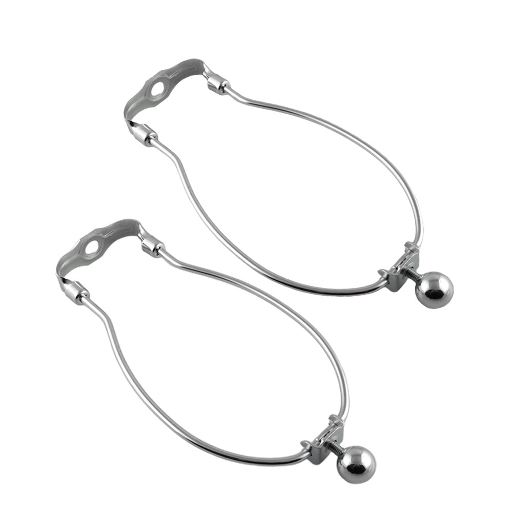 2pcs Guard U Shape Lamp Harp Chrome Polished Solid Lighting Accessories Iron Plating For Floor Light Prevent Breakage Home Decor: 9inch