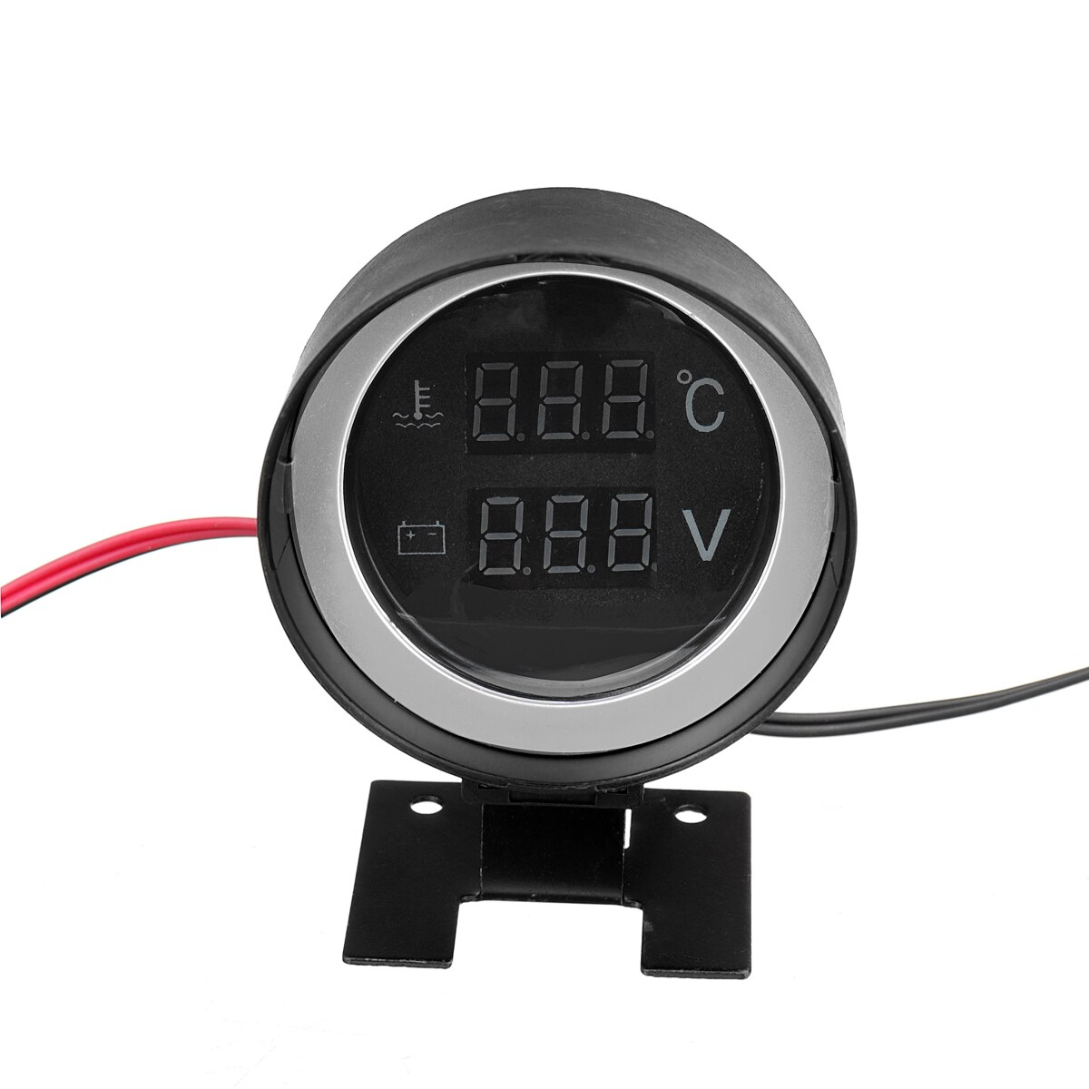 2 In 1 Truck Auto Lcd Digitale Water Temperatuurmeter + Voltmeter Meter + Sensor Water Temp Gauge Voltage Meter