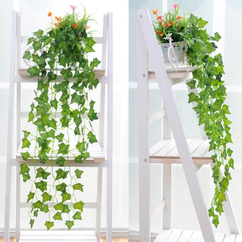 Artificial Outdoor Garden Green Leaf Garlands Hanging Silk Family Office Hanging Garland Man-made Eucalyptus Leaves