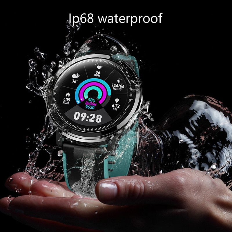 LIGE nouvelle montre intelligente plein écran tactile IP68 étanche fréquence cardiaque moniteur de pression artérielle Sport smartwatch information rappel