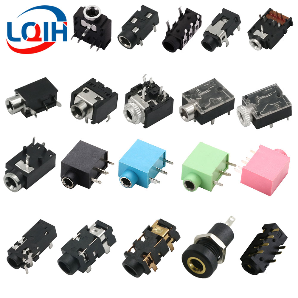 3.5MM gniazdo słuchawkowe audio-wideo żeńskie dwukanałbyć winnym gniazdo stereofoniczny gniazdo Jacek stereofoniczny lutowane robić montażu na panelu PJ-320 PJ-327 PJ-391