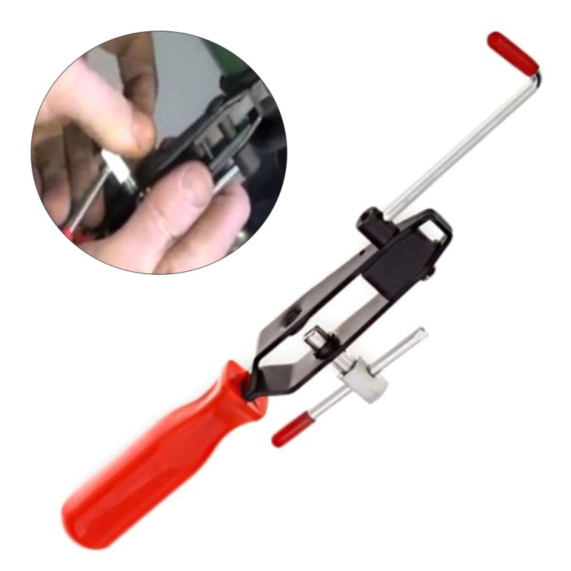Automotive CV Joint Boot Clamp Tool Wrench Hose Clip Tightening Bending Tool Built-in Cutter ABN CV Joint Ear Clamp Banding Tool