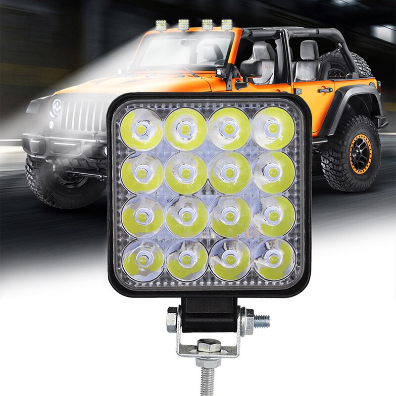 Auto Led Verlichting Cob Chips 42 Watt Dc 24 Volt 6500K Wit Spot Verlichting Voor Fso Universele Truck auto Lampen