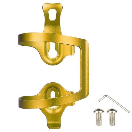 Mountain Bike Cycling Water Bottle Cage Aluminum Alloy Cup Holder Drink Bracket Cup Holder Drink Bracket: Golden 1