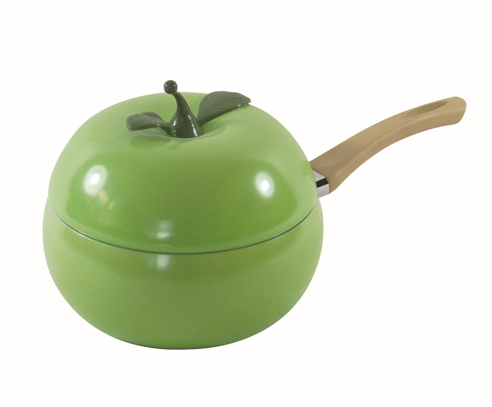 Marmite à soupe créative en alliage d'aluminium, cuisinière à gaz à Induction universelle en aluminium, Double oreilles, poêle à frire Wok: Apple milk pot