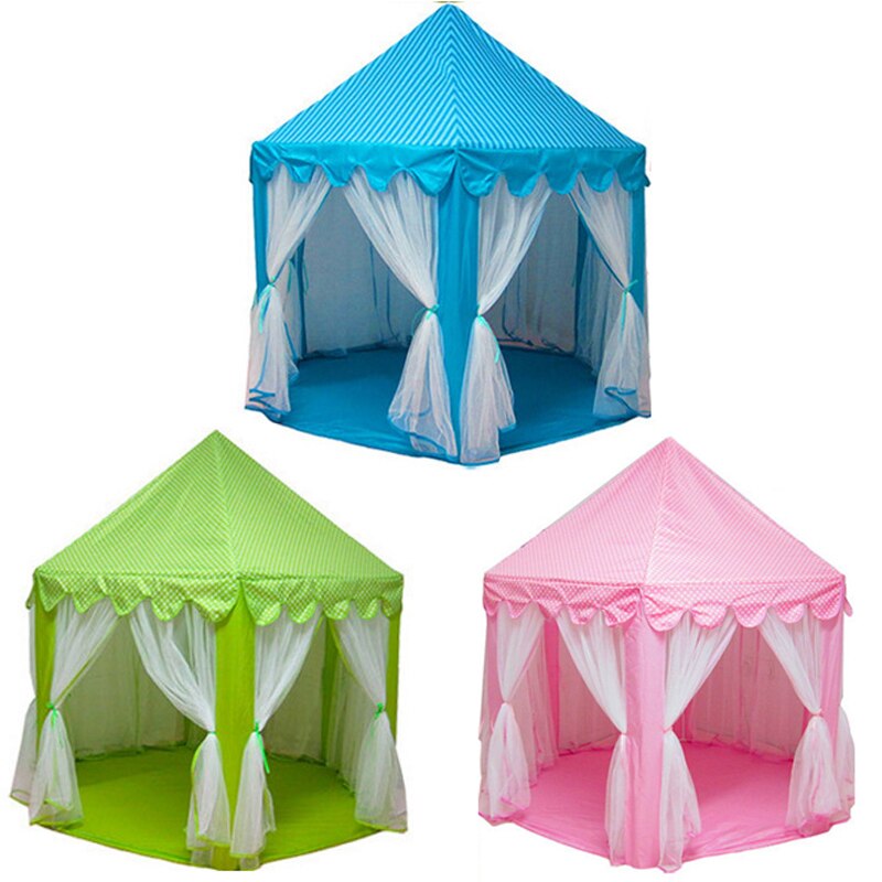 Draagbare Kids Play Tent Jongen Meisje Prinses Kasteel Indoor Outdoor Baby Huis Opvouwbare Tent Speelgoed Voor Kinderen Verjaardagscadeautjes