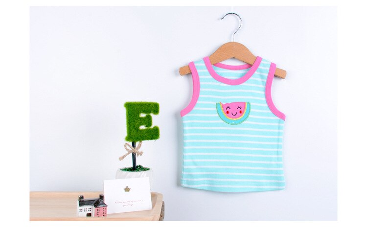 5 Packs Baby Underwears Cotton Cartoon Camisoles Clothing Newborn Infant Vest Kids T-shirt Children's Clothes Boy Girl Tops Tees