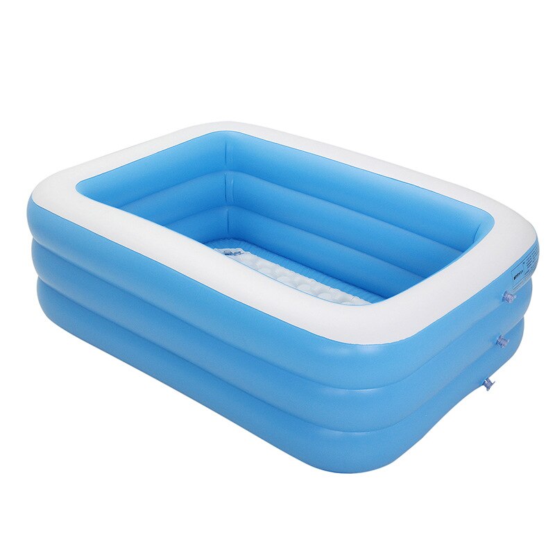 Sommer tykner oppustelig swimmingpool voksne børnepool badekar udendørs indendørs familie svømmebassin vand pool nflatable badekar: 110 x 90 x 46cm