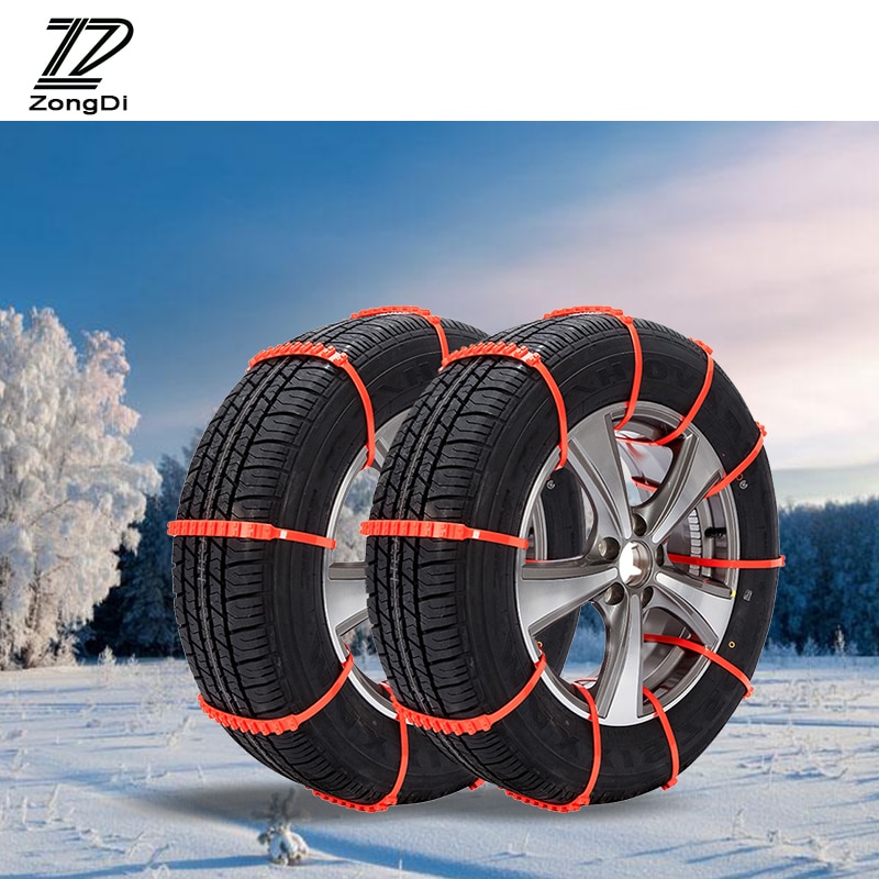 ZD 10X/set Car Styling Winter Anti Slip Snow Chains For Volvo S60 V70 XC90 Subaru Forester Peugeot 307 206 308 407 Accessories