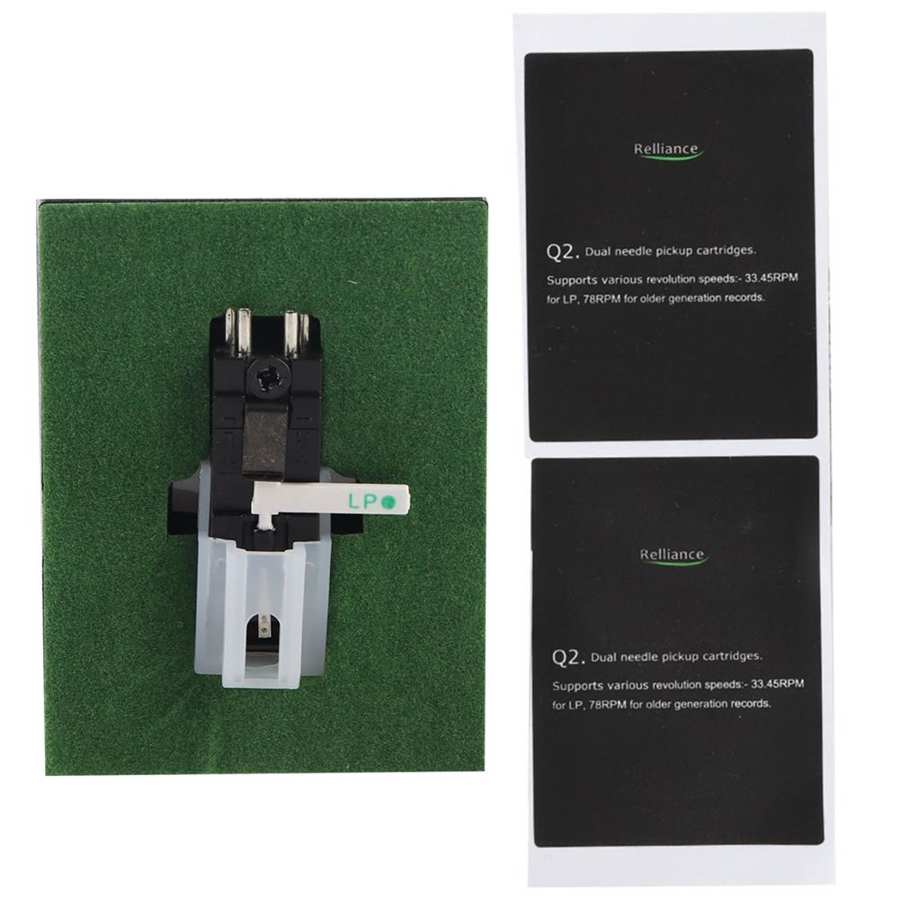 Turntable Cartridge Accessories Dual Needle Stereo Stylus Electromagnetic Phonograph Head Stylus for Record Player Accessory