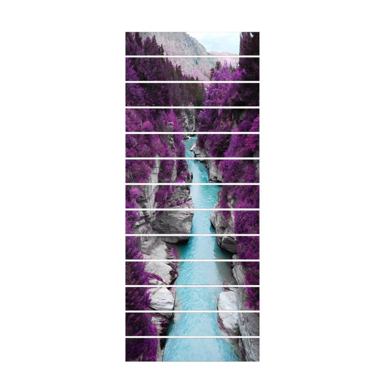 13pcs Removable Stairs Sticker Step Self-Adhesive Ceramic Tiles PVC Stair Wallpaper Decal Vinyl Stairway Home Decoration