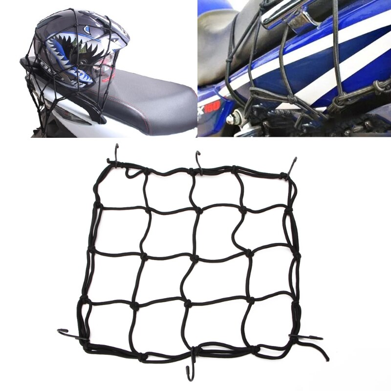 1 Pc Motorrad Gepäck Netz Fahrrad 6 Haken Halten Unten Kraftstoff Panzer Gepäck Gittergewebe Netz Styling