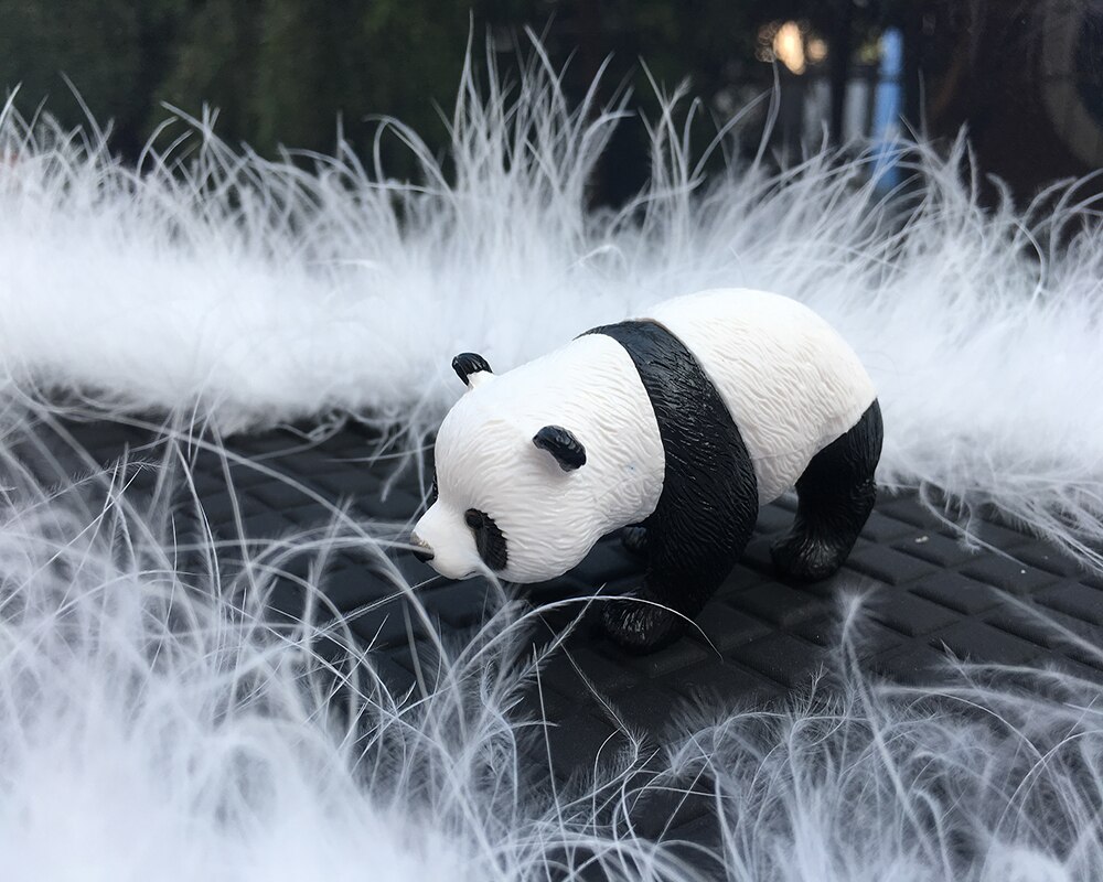 Sød panda bil ornamenter dekoration panda dukke model mini panda dukke bil midterkonsol dekoration bil tilbehør interiør