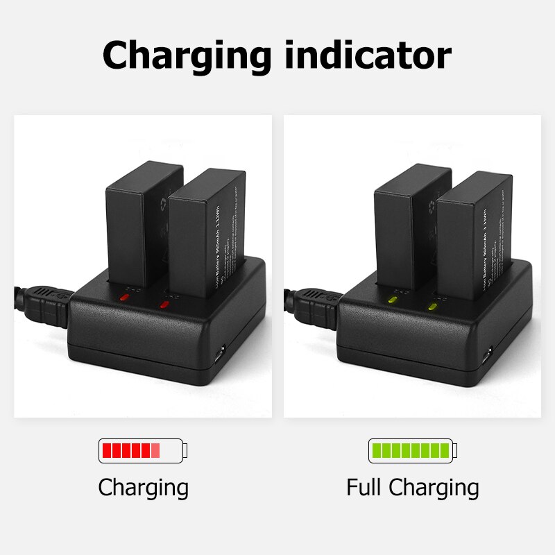 3.7V 900mAh Rechargeable Sports Action Camera Battery for SJCAM SJ4000 SJ5000 SJ6000 for SJCAM Sport DV Camera Bateria + Charger