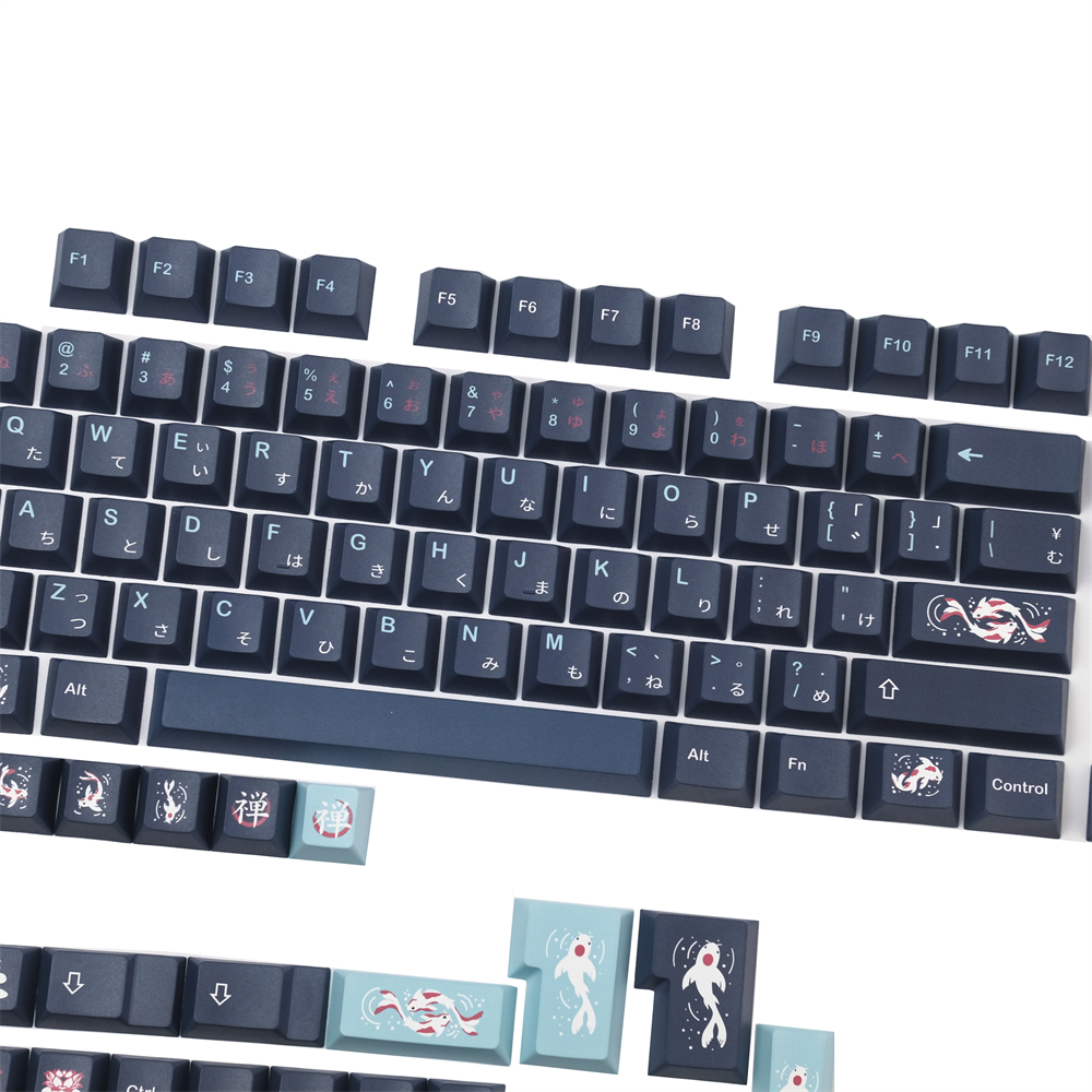 GMK Zen Pond PBT Keycaps 138 Keys Cherry High DYE- Sublimation Keycap For 60% 80% 100% Layout Gaming Mechanical Keyboard