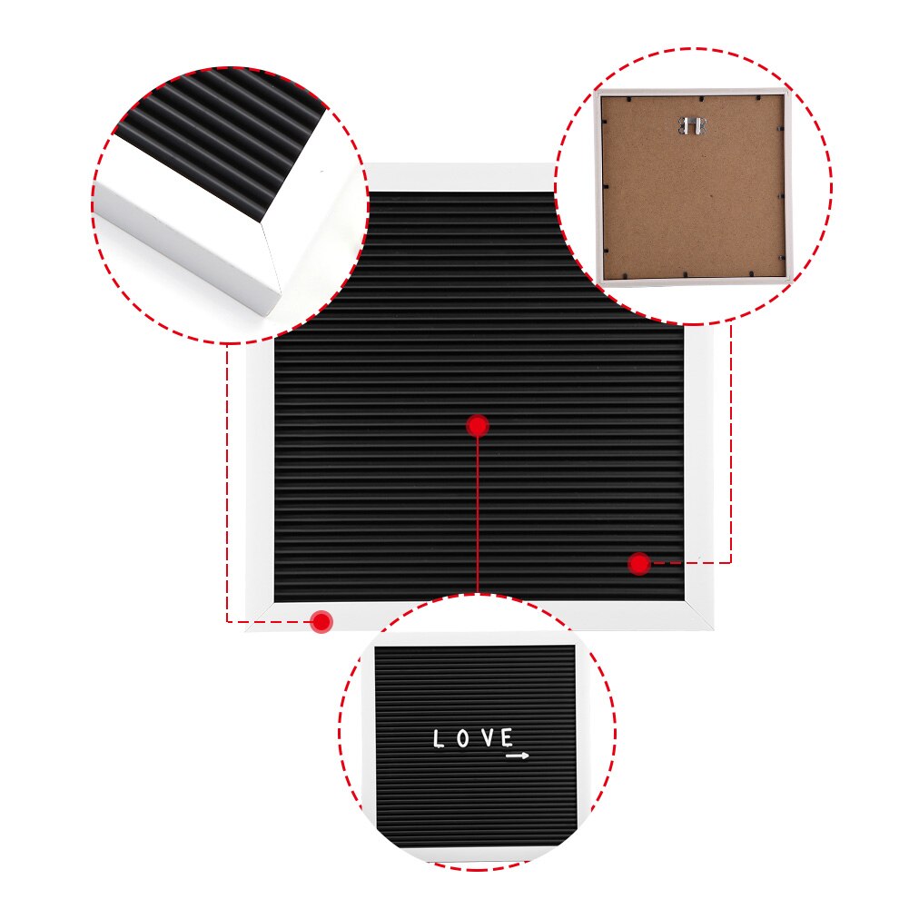 25cm*25cm Message Felt Letter Board Sign Changeable Letters Numbers Room Decor wall mounted, a nice decor for bedroom