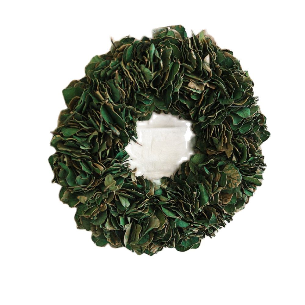 Corona de Pascua de hojas reales, corona de primavera y verano, corona de puerta rústica de Pascua verde, decoración hecha a mano para el hogar, decoraciones de boda