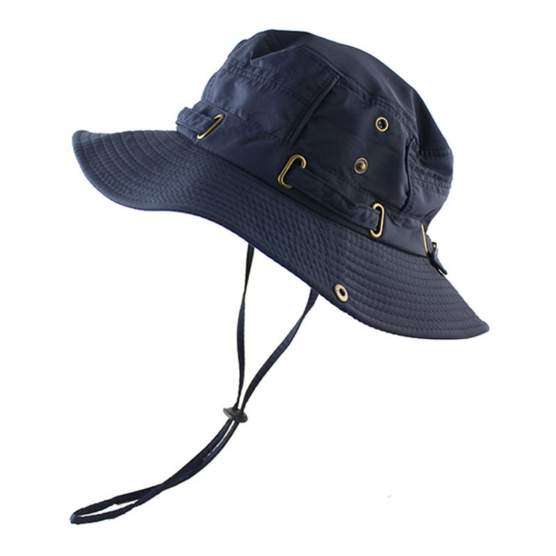 Sombrero de pescador de Color sólido para hombre, gorra de pescador de algodón para viajes al aire libre, senderismo y Pesca: style 5