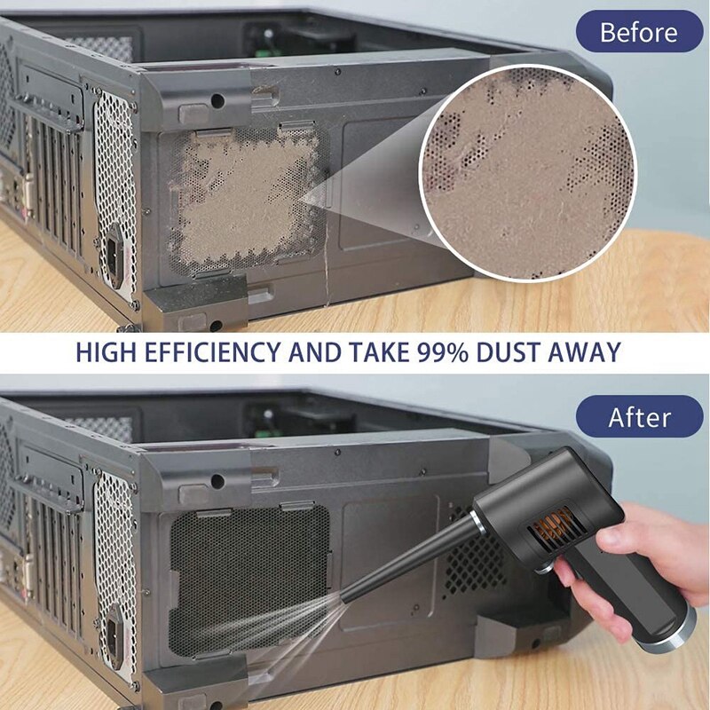 Compressed Air Duster, Generation Canned Air, for Computer Keyboard Electronics Cleaning, Reusable Dust Destroyer