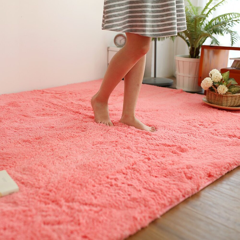 Living Room Carpet Bedroom Mat Soft Plush Tatami Mat Simple Baby Thicken Bedside Bed Front Bedroom Coffee Table Rug